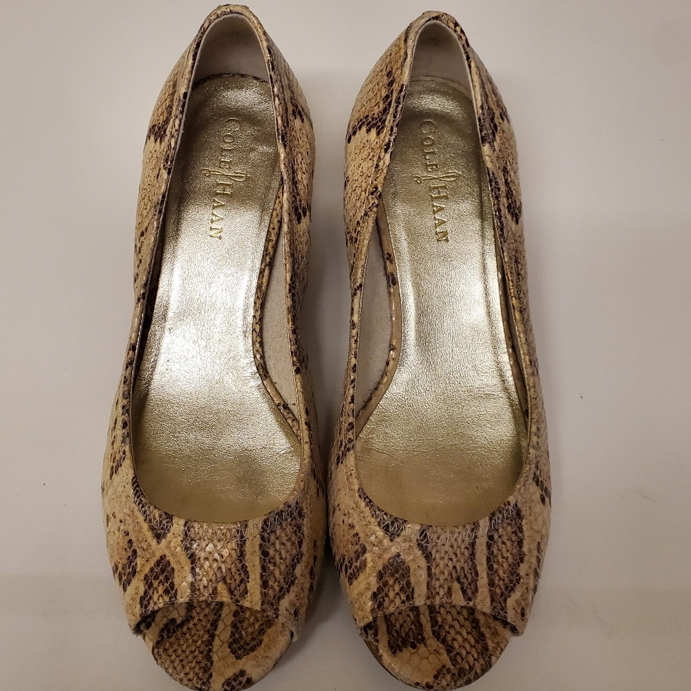 Cole Haan Snakeskin wedges